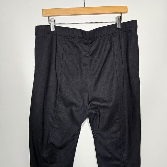 J. Jill Essential Slim Ankle High Rise Pull On Trouser Pants Black Women Size 14 - Picture 10 of 11